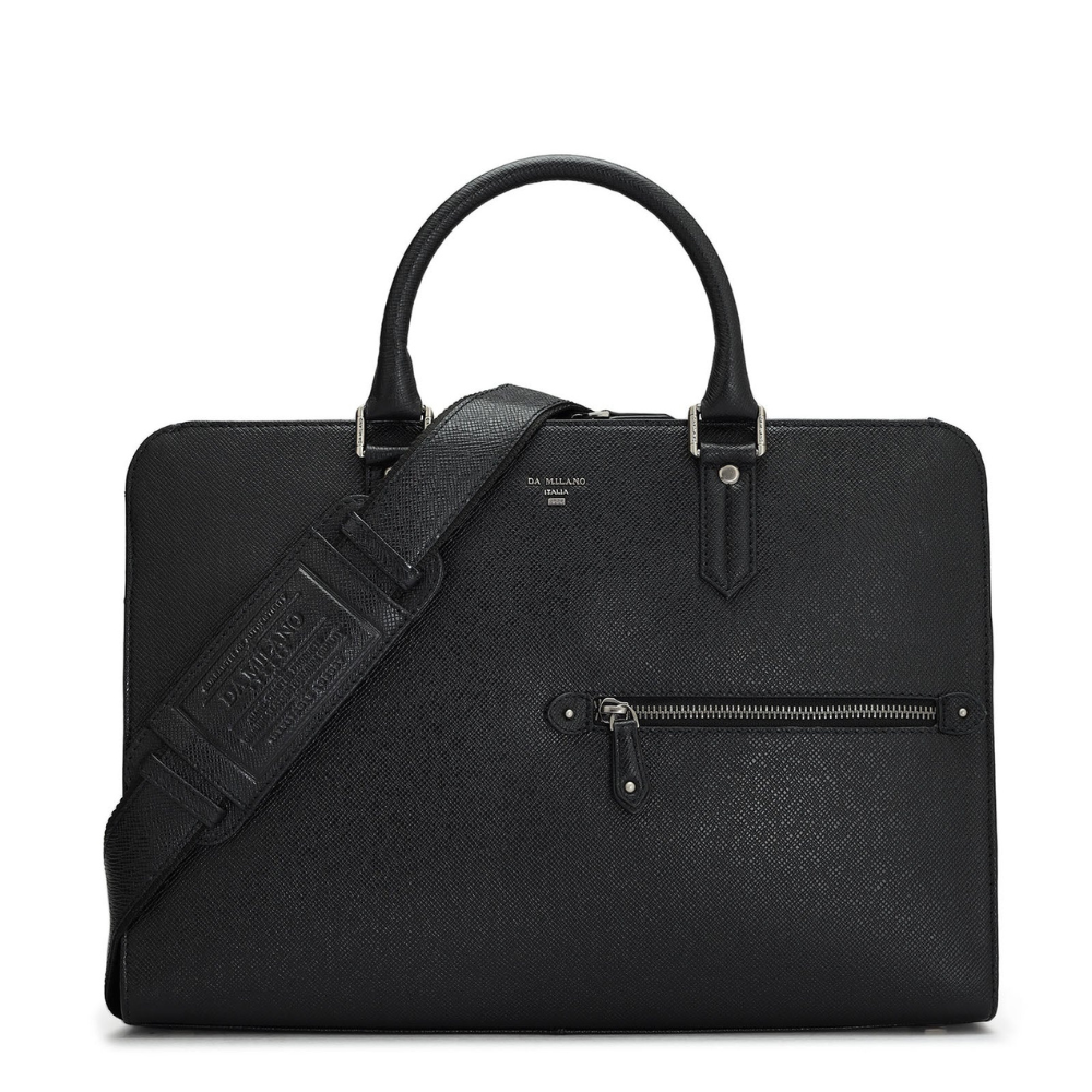 Black Franzy Laptop Bag Da Milano Damilano UAE