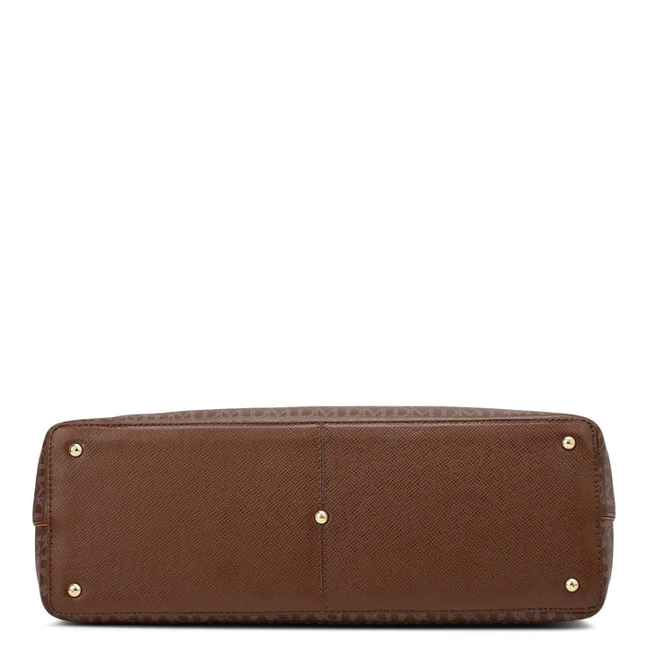 Medium Monogram Leather Tote - Date