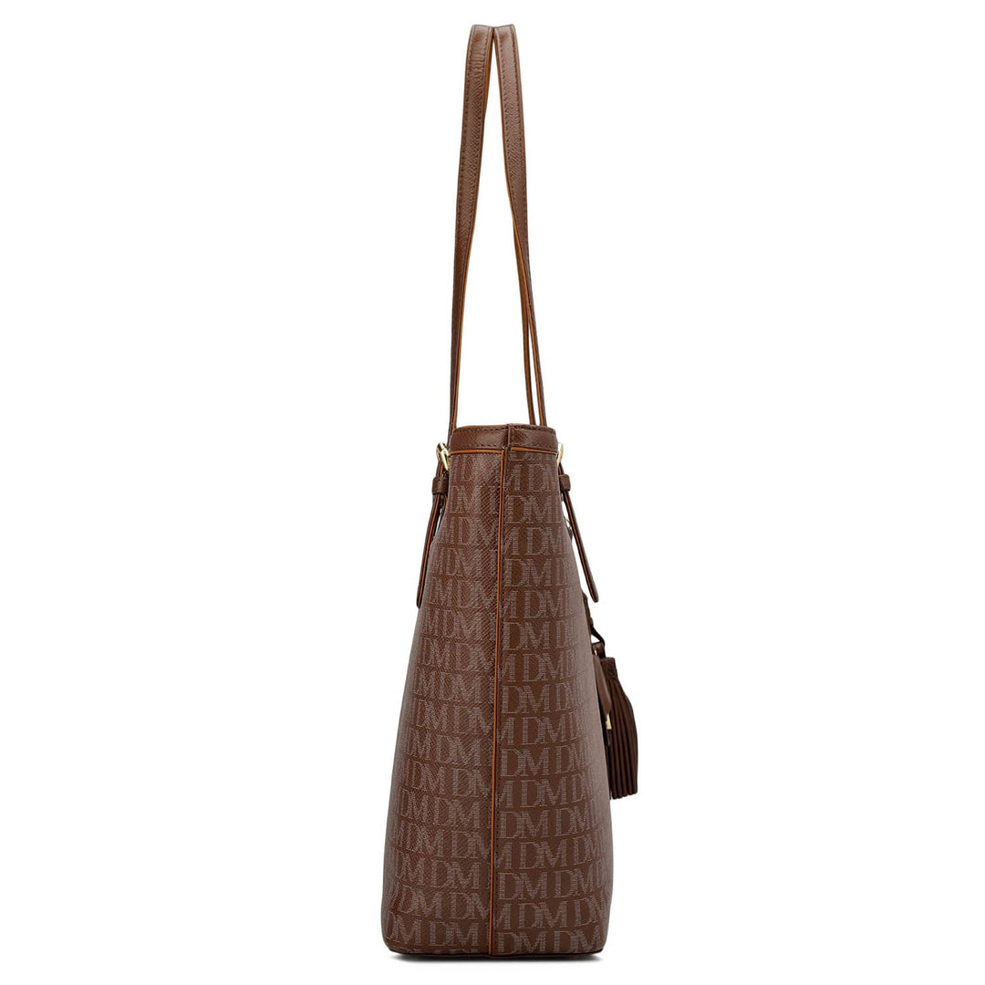 Medium Monogram Leather Tote - Date