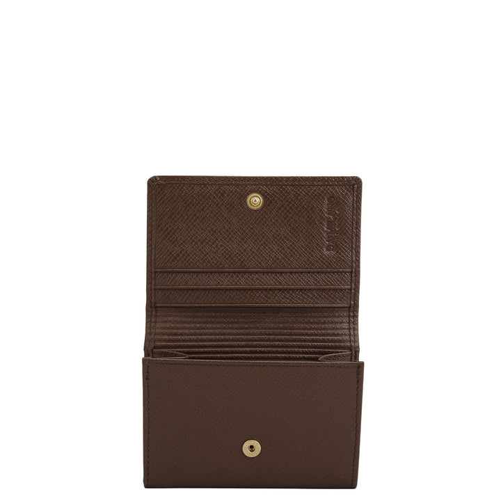 4 Slots Leather Card Case - Date