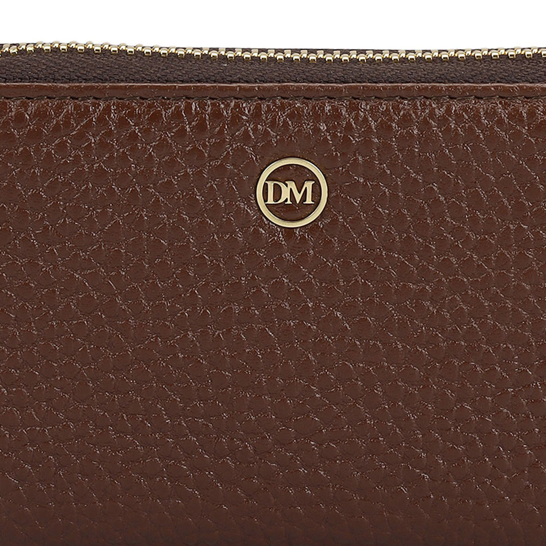 6 Slots Wax Leather Card Case - Espresso