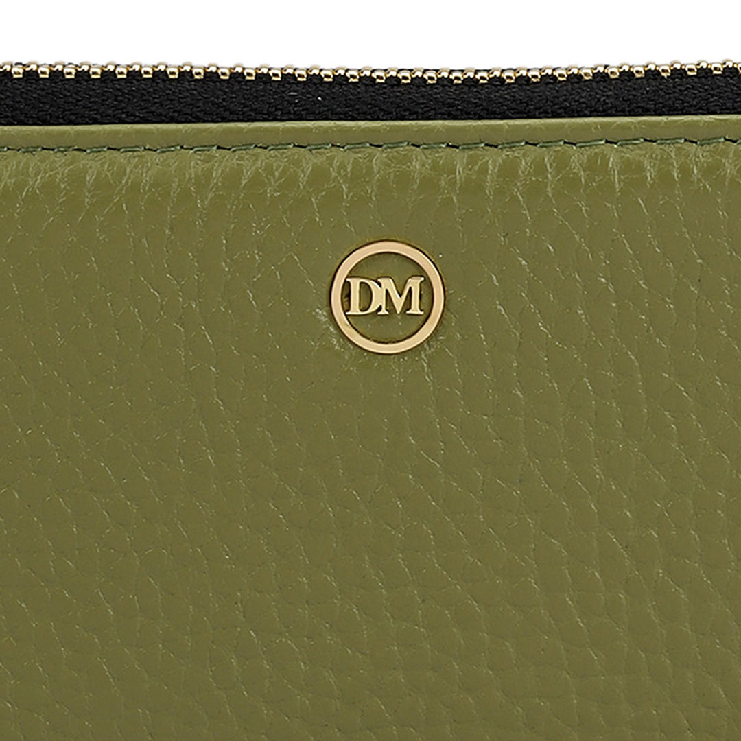 6 Slots Wax Leather Card Case - Fern