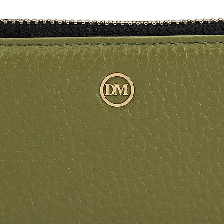 6 Slots Wax Leather Card Case - Fern