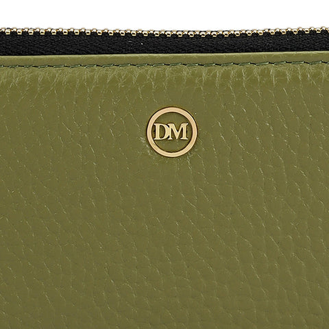 6 Slots Wax Leather Card Case - Fern