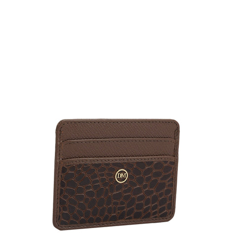 5 Slots Leather Card Case - Date