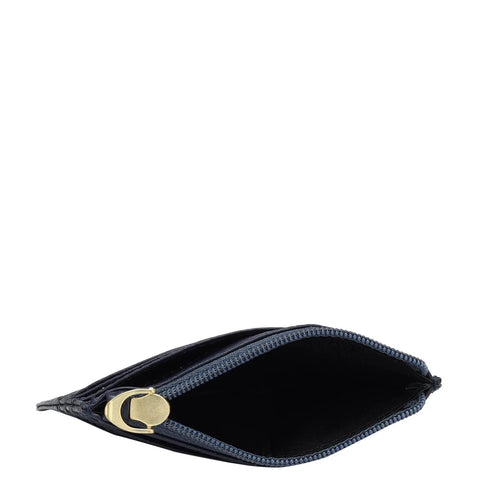 Wax Leather Card Case - Patriot Blue