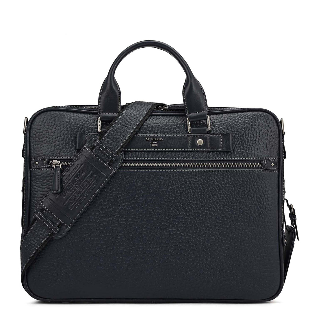 Bub Leather Laptop Bag - Blue