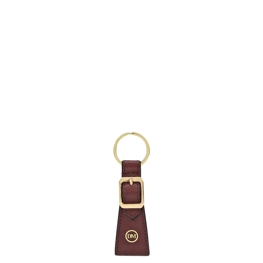 Franzy Leather Key Chain - Berry