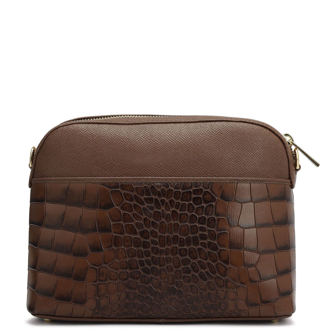 Small Croco Franzy Leather Sling - Date