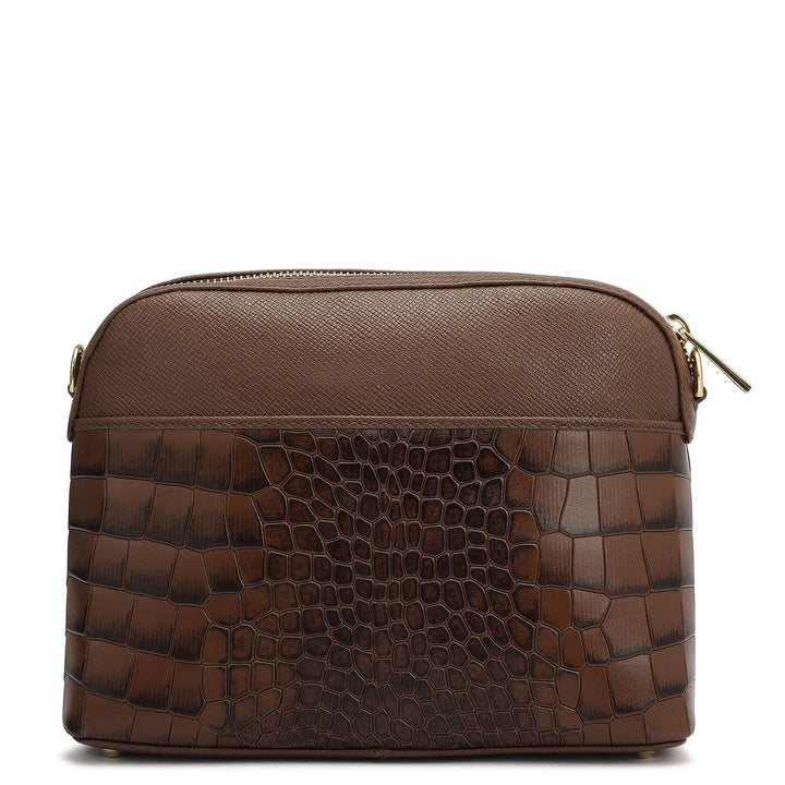 Small Croco Franzy Leather Sling - Date