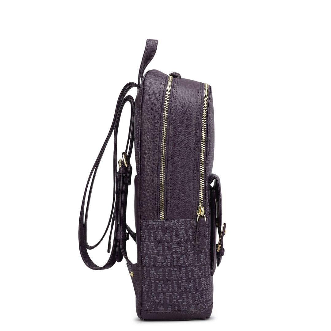 Monogram Franzy Leather Backpack - Grapevine