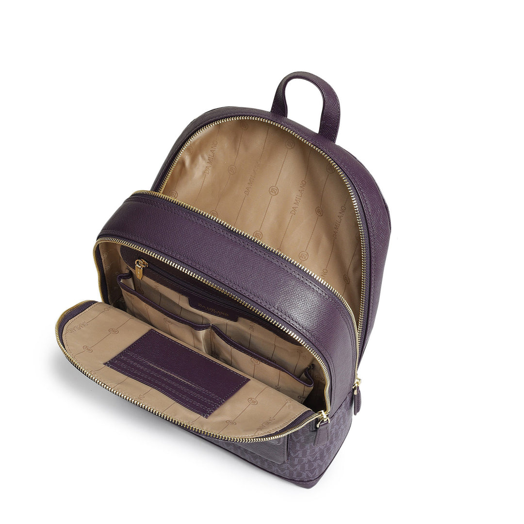 Monogram Franzy Leather Backpack - Grapevine