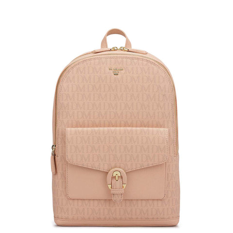 Monogram Franzy Leather Backpack - Peach