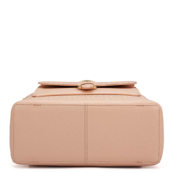 Monogram Franzy Leather Backpack - Peach