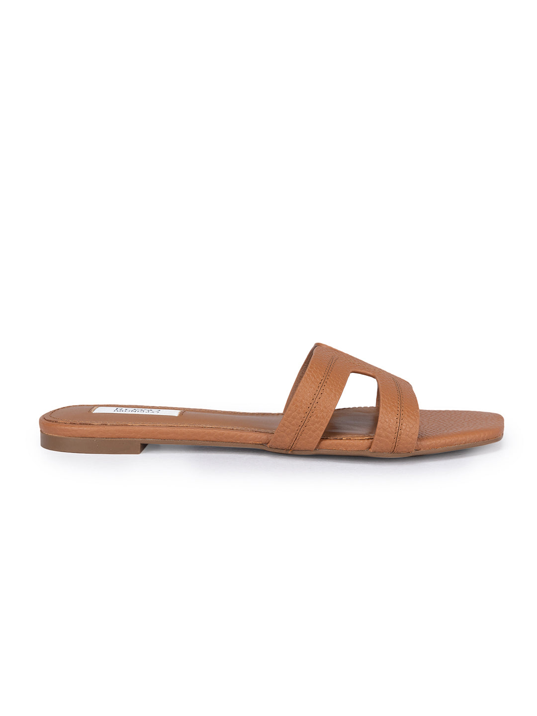 Tan leather store sliders