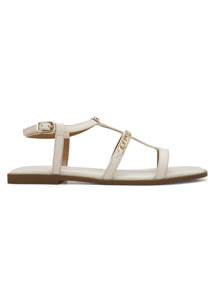 White T-Bar Chain Link Flats