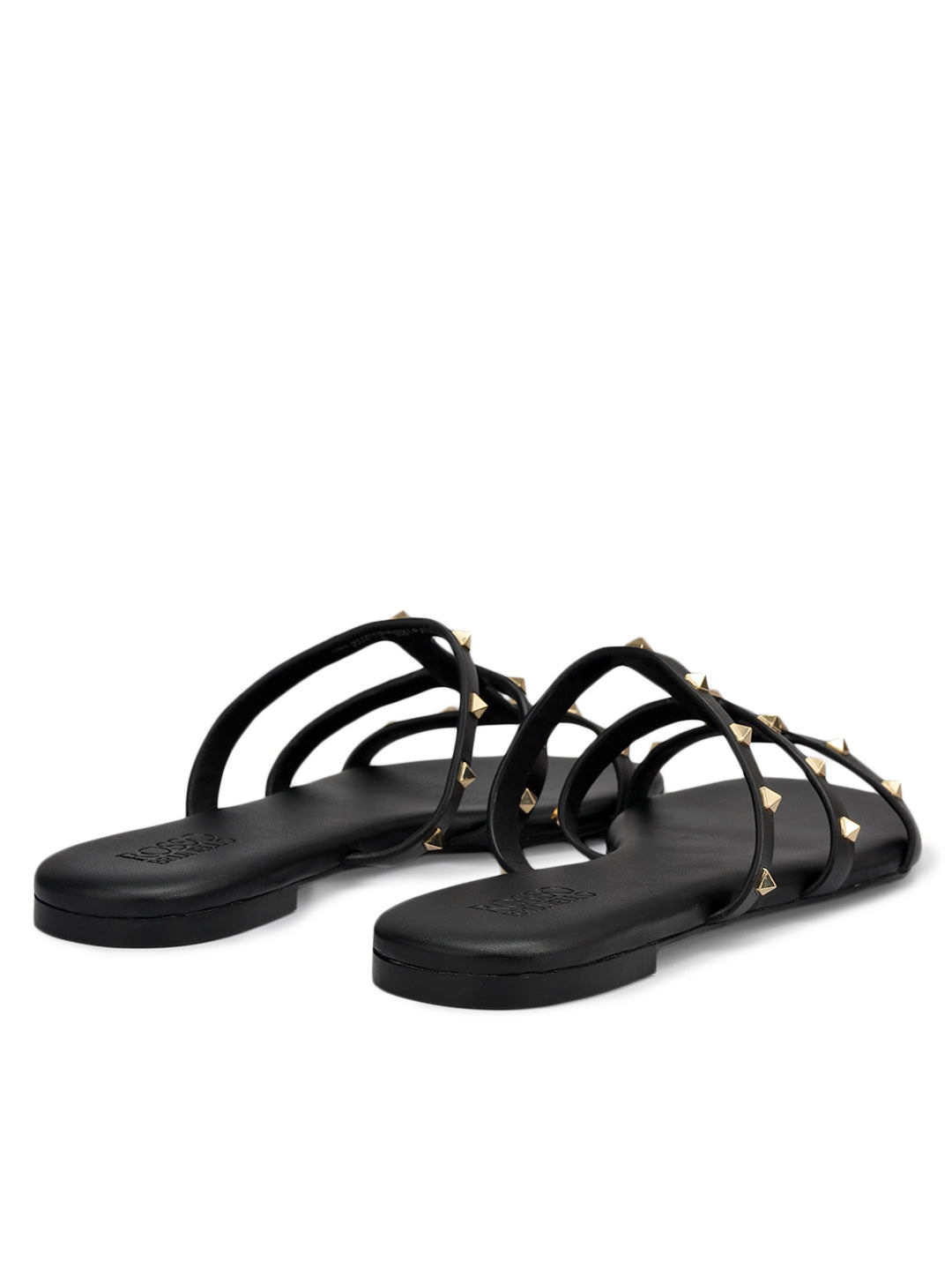 Black Studded Flats