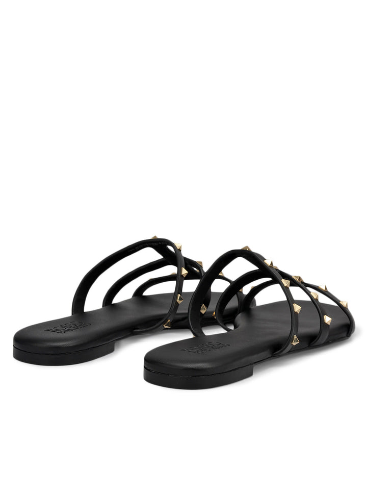 Black Studded Flats