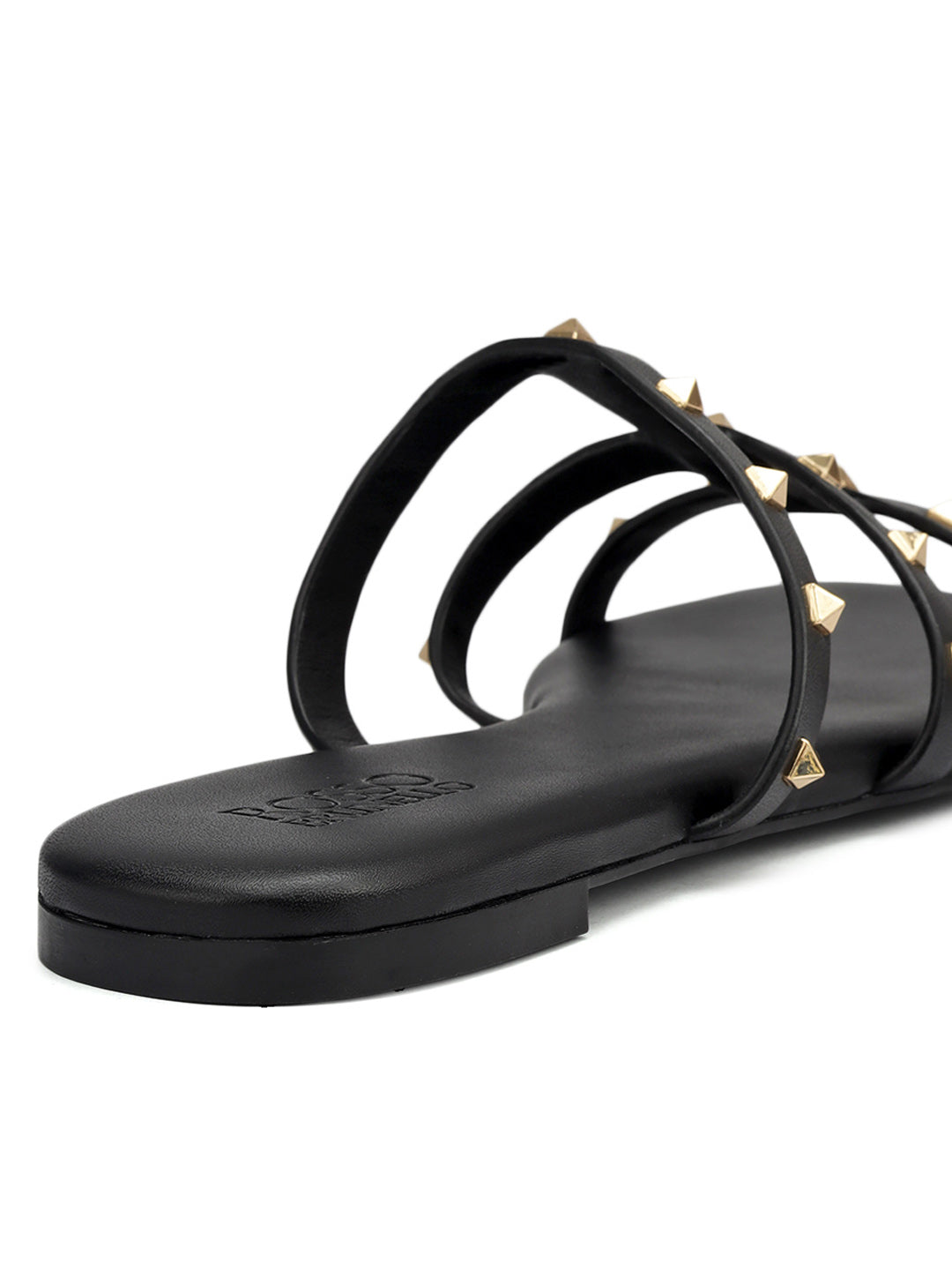 Black Studded Flats