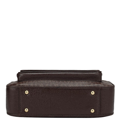 Small Monogram Leather Sling - Brown