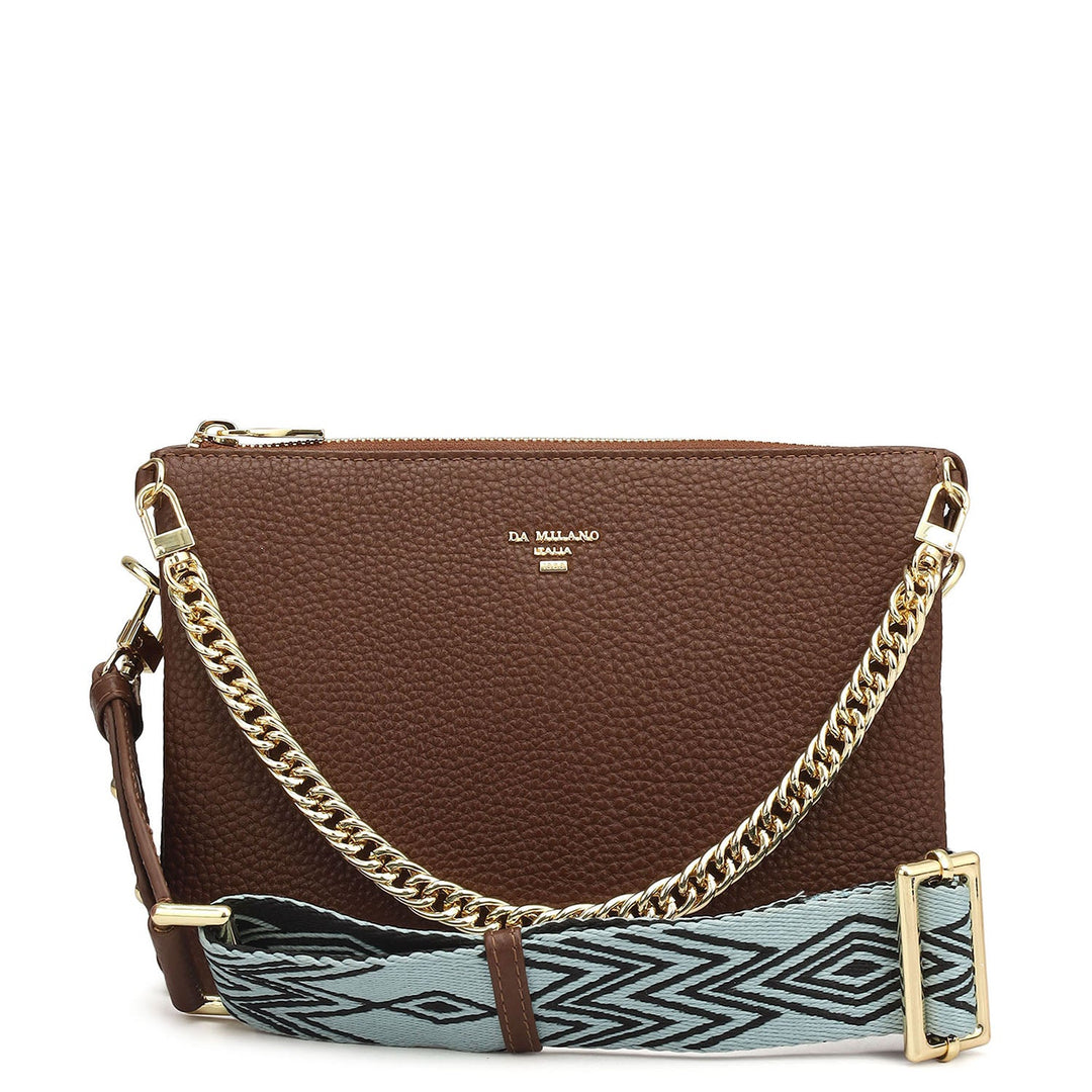 Small Wax Leather Sling - Espresso
