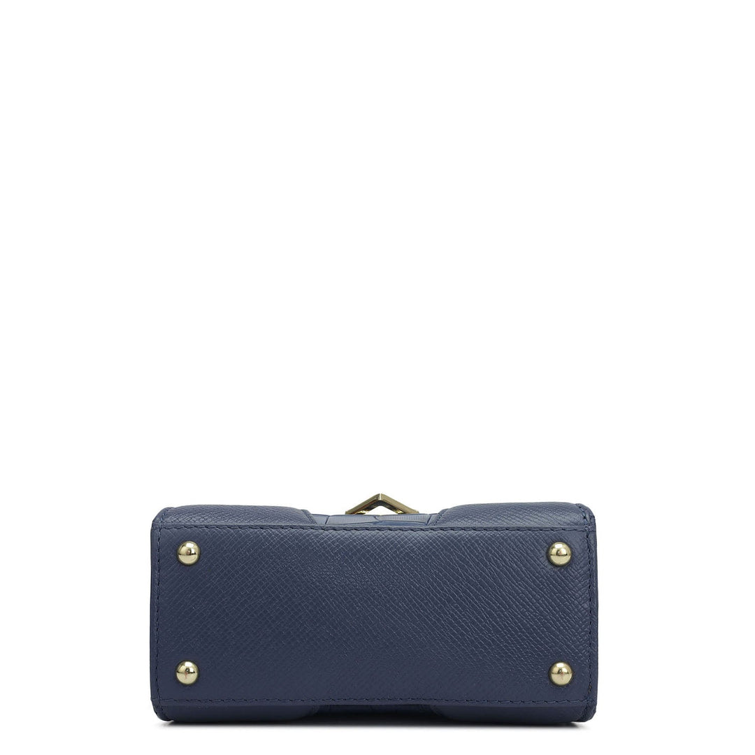 Small Croco Franzy Leather Sling - Stardust