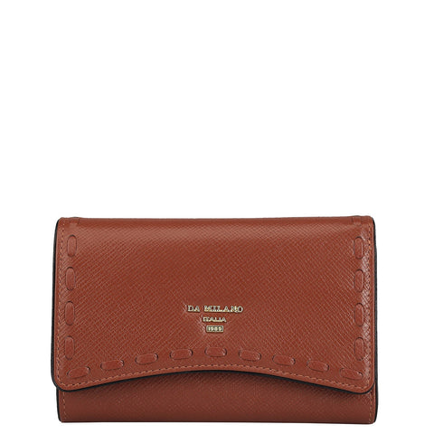 Franzy Leather Ladies Wallet - Rust Orange