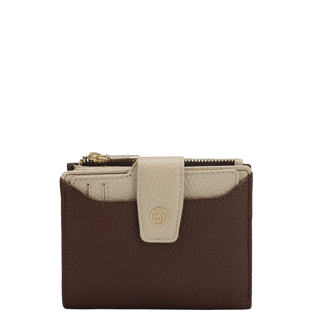 Wax Leather Ladies Wallet - Espresso