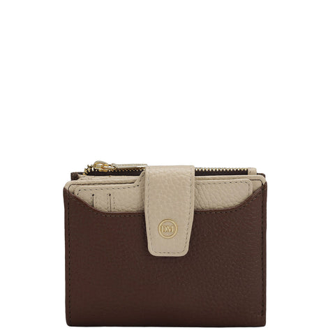 Wax Leather Ladies Wallet - Espresso