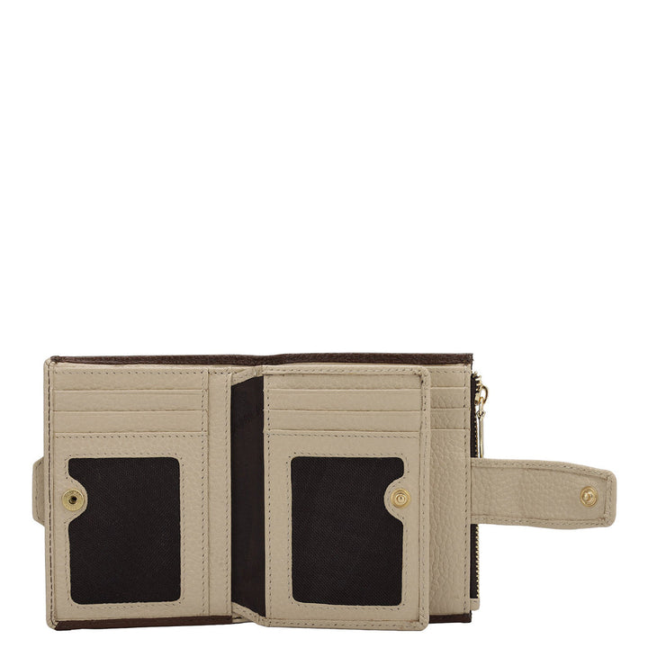 Wax Leather Ladies Wallet - Espresso