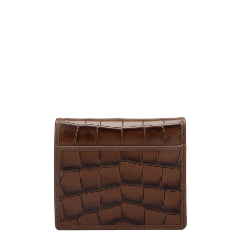 Croco Leather Ladies Wallet - Date