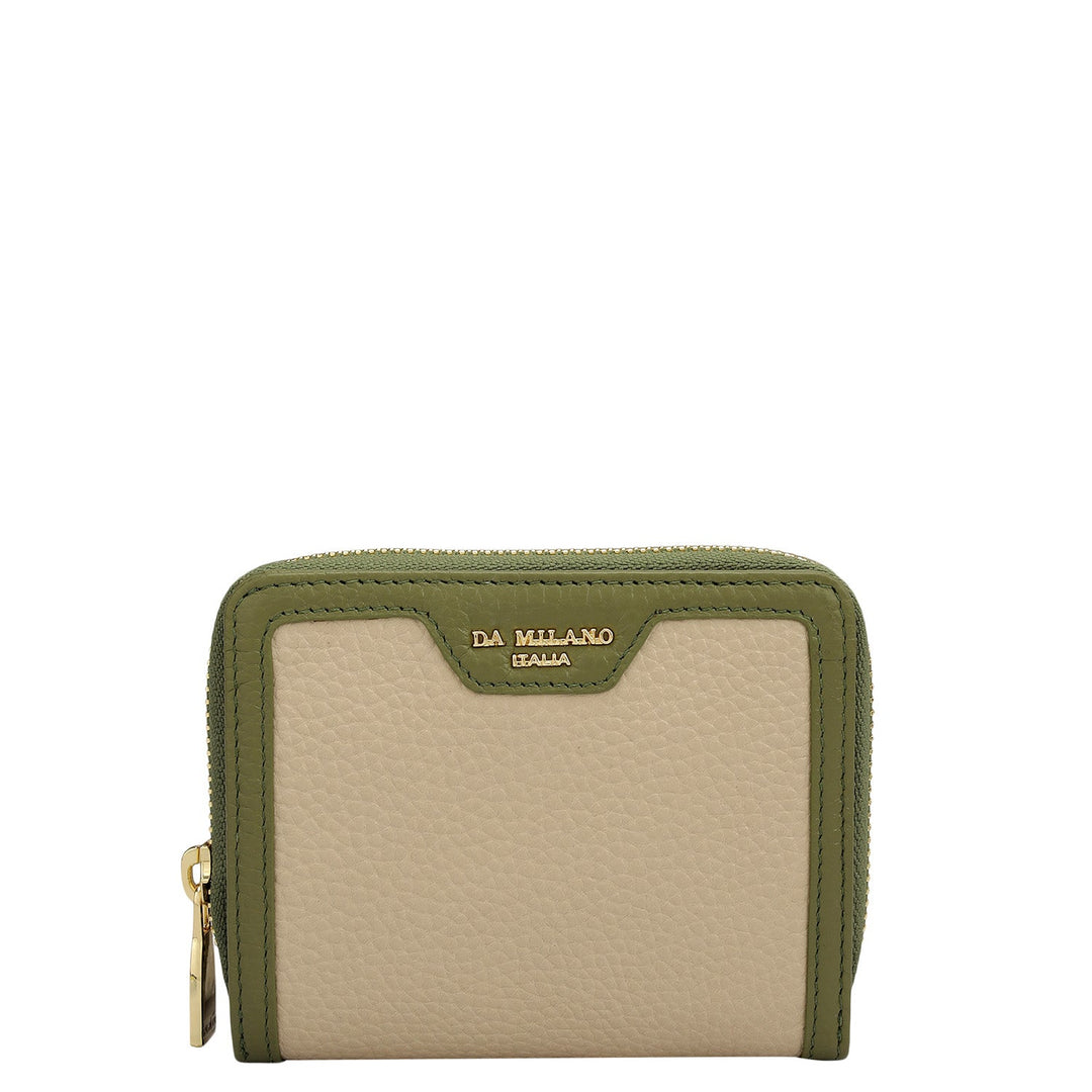 Wax Leather Ladies Wallet - Dove