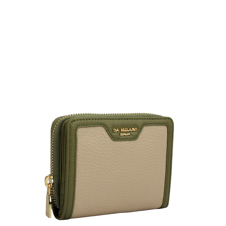 Wax Leather Ladies Wallet - Dove