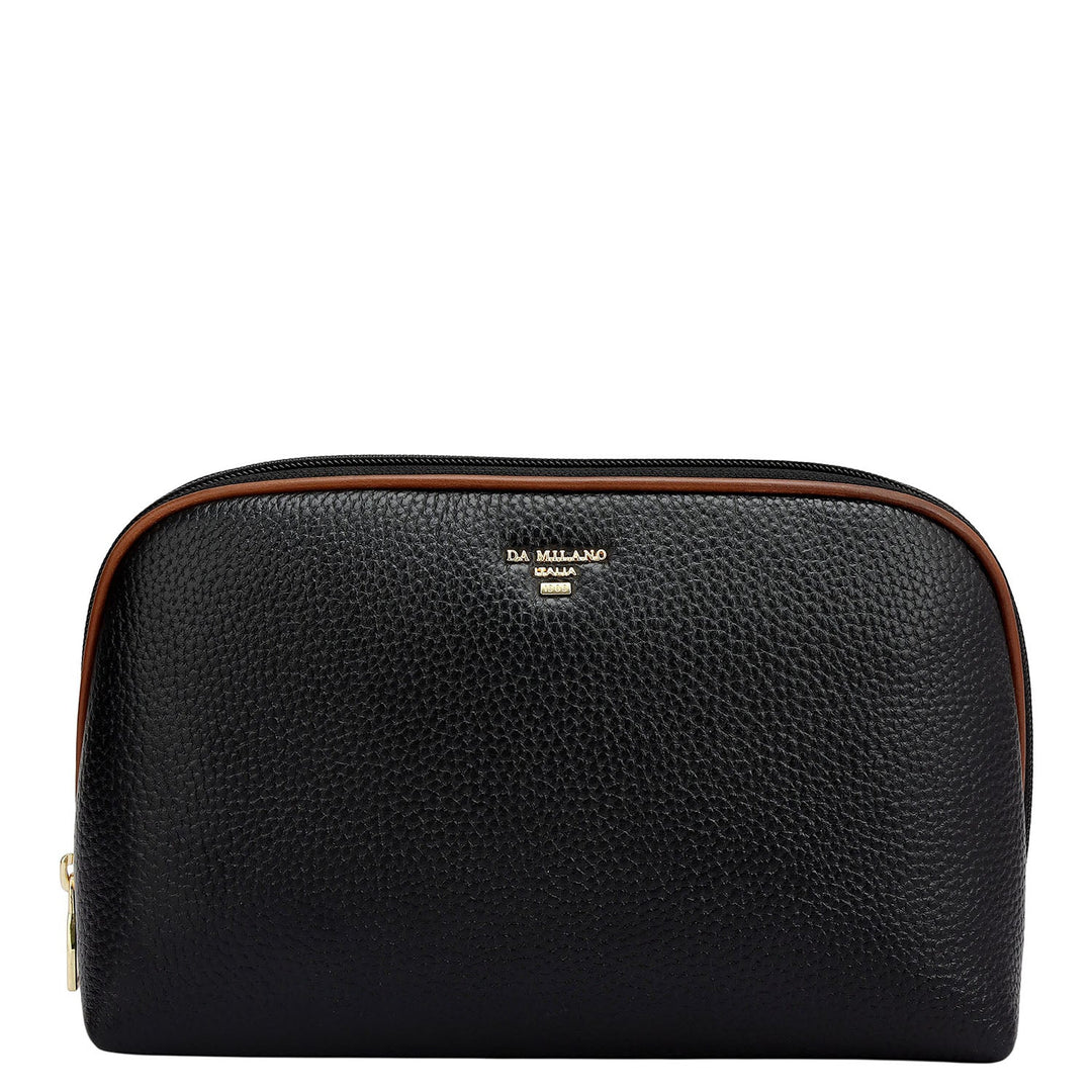 Wax Leather Multi Pouch - Black