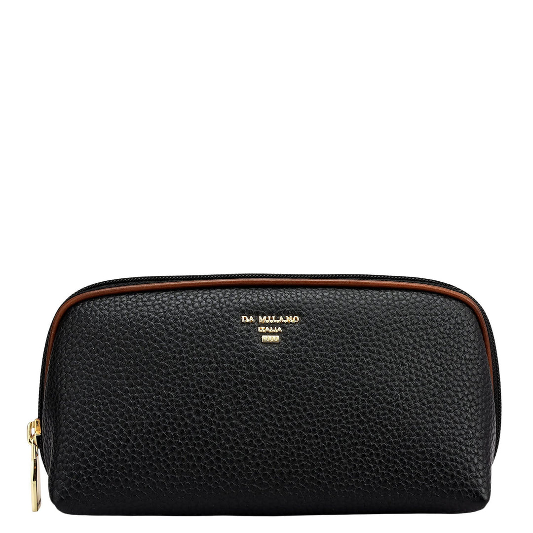 Wax Leather Multi Pouch - Black