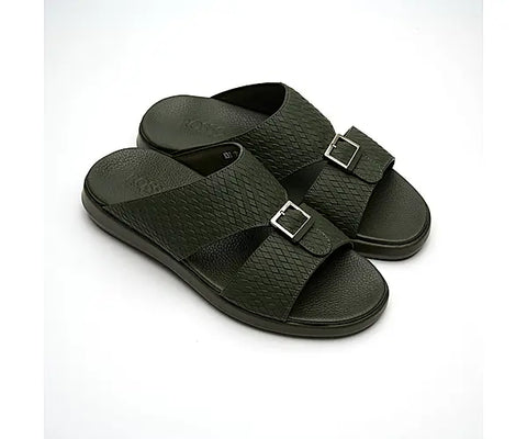 Mens Comfortable Genuine Leather Arabic Sandals