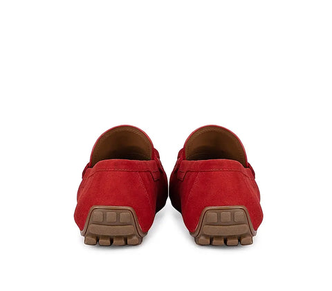 Red Suede Moccasins