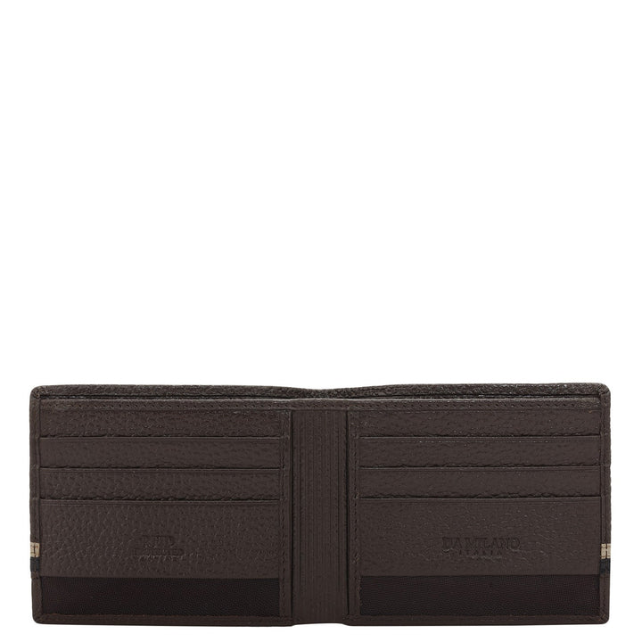 Chocolate Bifold Leather Mens Wallet