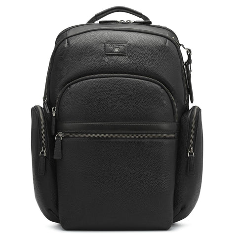 Wax Leather Backpack - Black
