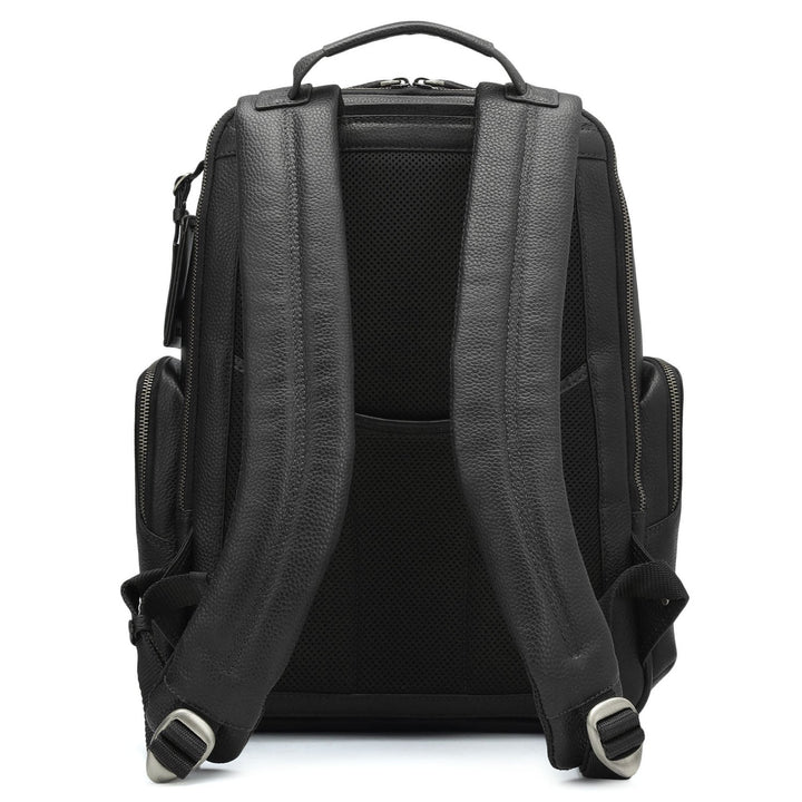 Wax Leather Backpack - Black