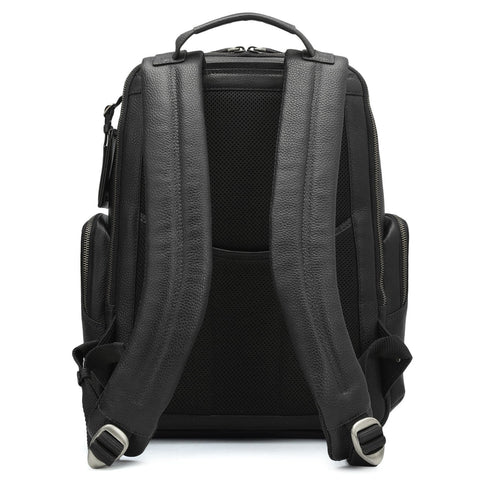 Wax Leather Backpack - Black