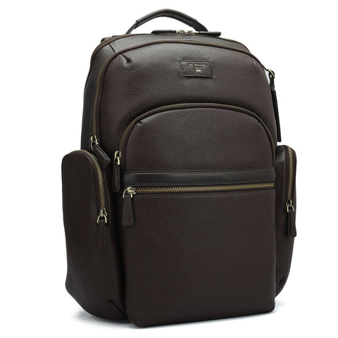 Wax Leather Backpack - Chocolate