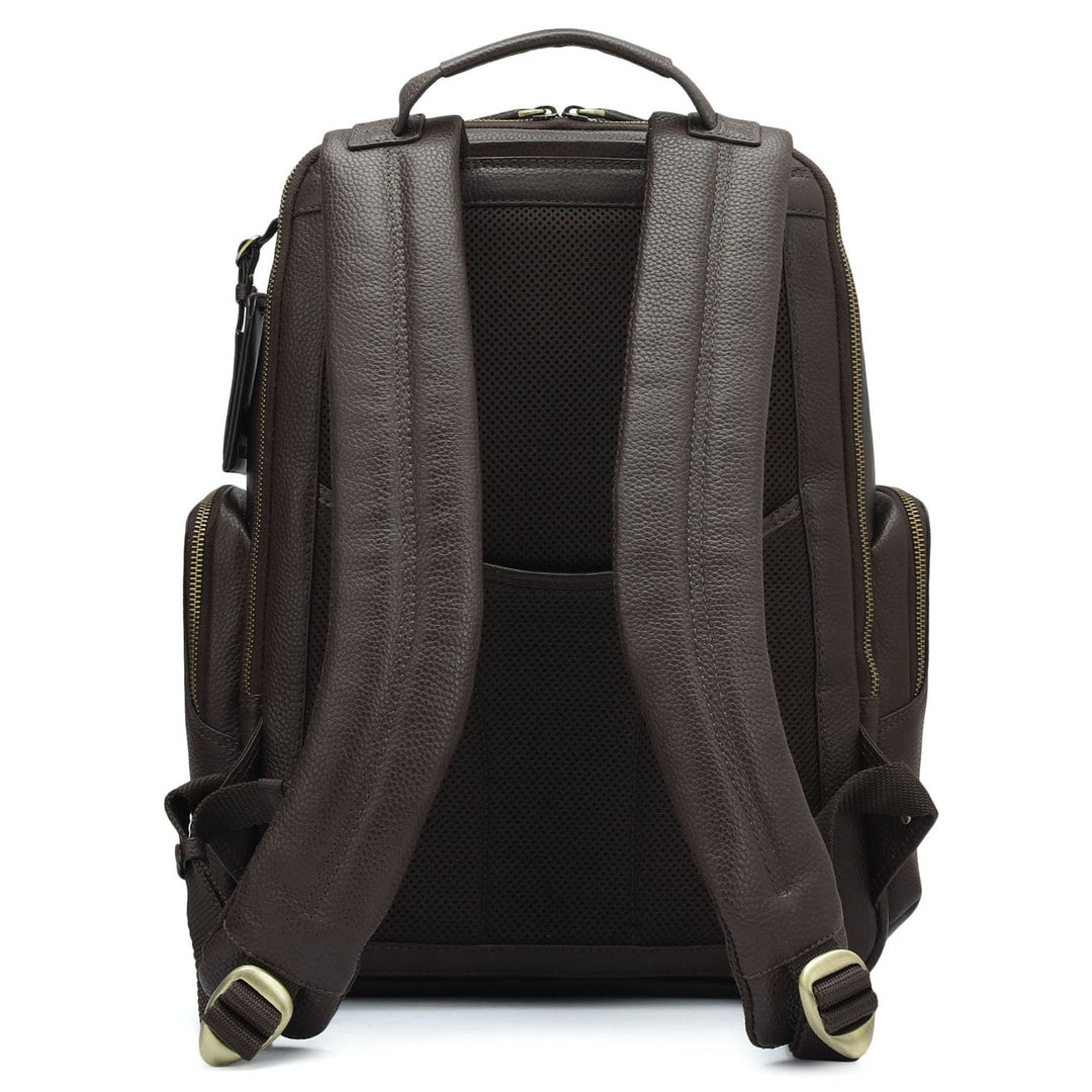 Wax Leather Backpack - Chocolate