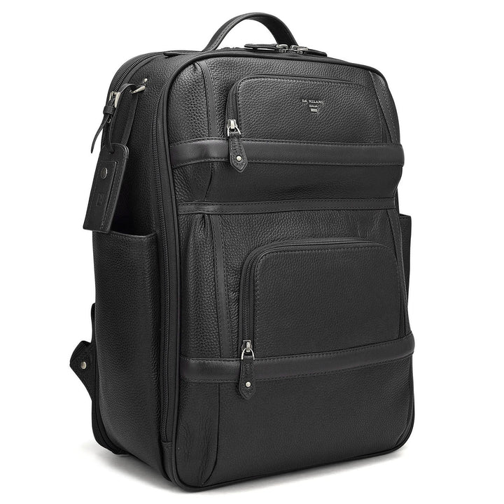 Wax Leather Backpack - Black