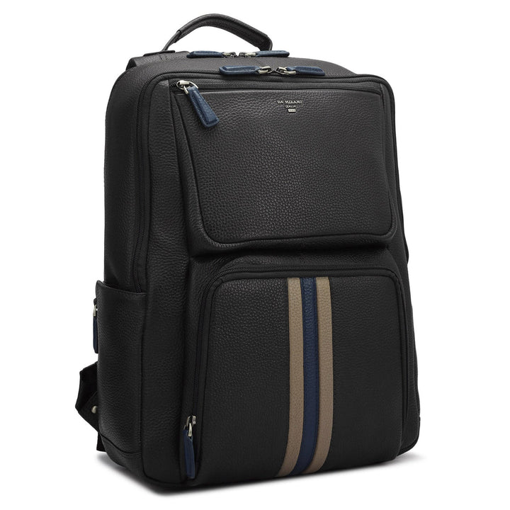 Wax Leather Backpack - Black