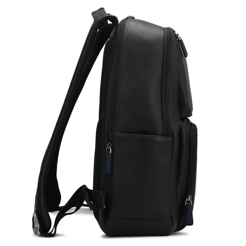 Wax Leather Backpack - Black