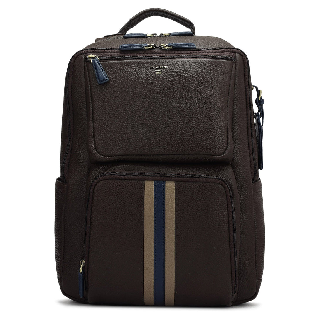 Wax Leather Backpack - Chocolate