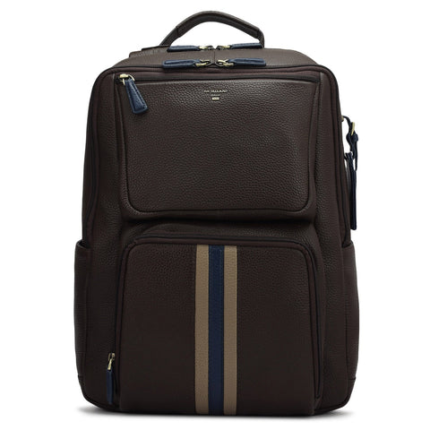 Wax Leather Backpack - Chocolate