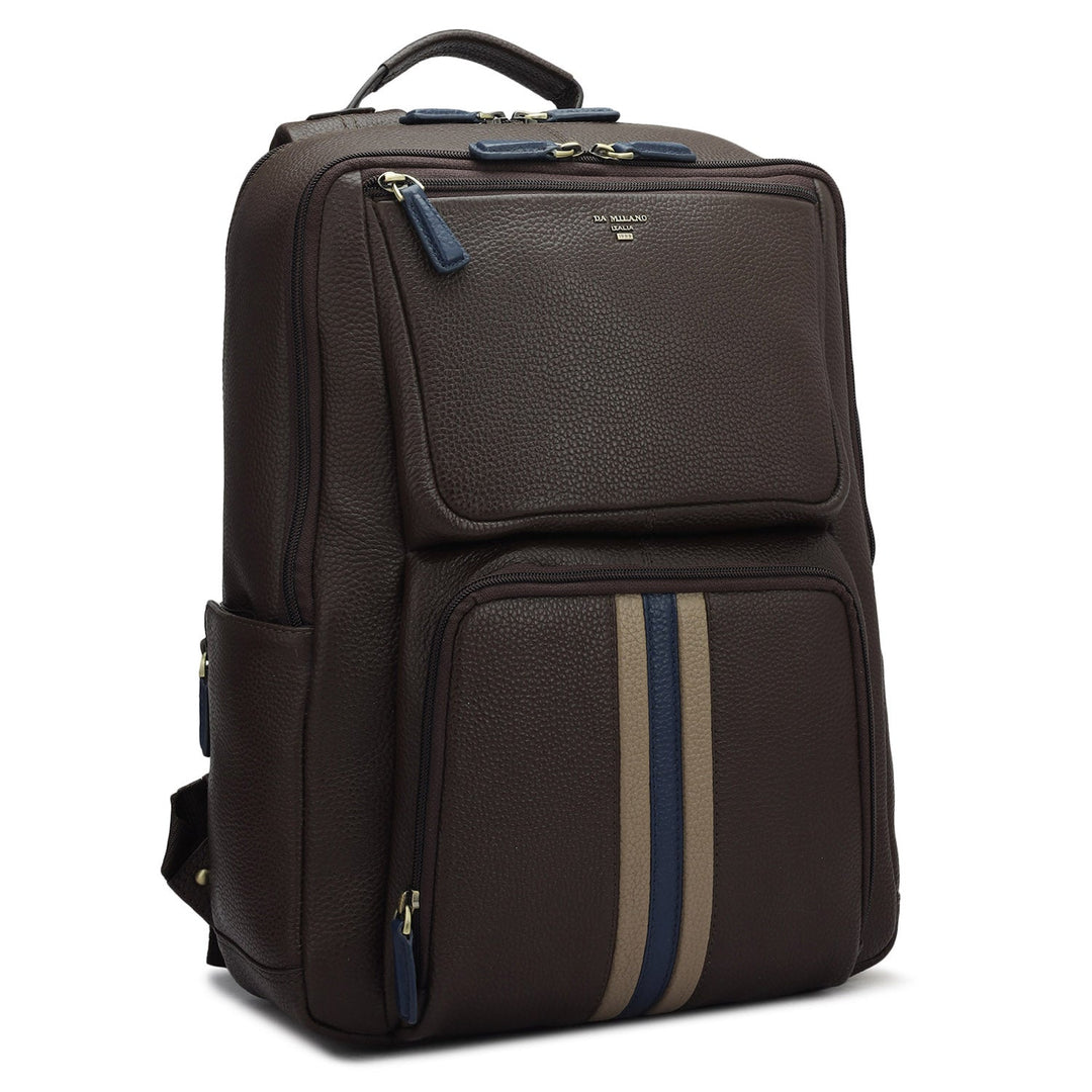 Wax Leather Backpack - Chocolate