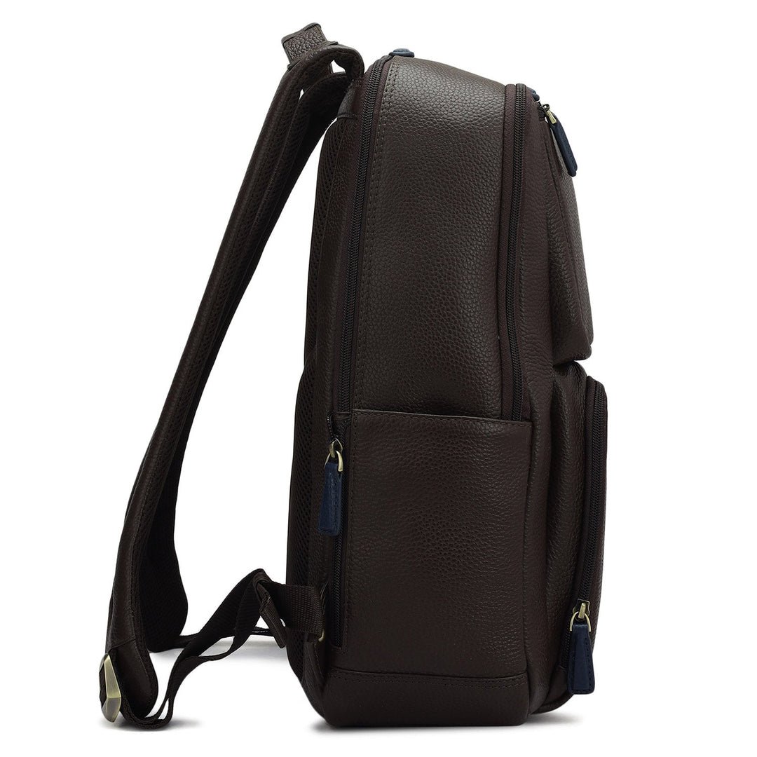 Wax Leather Backpack - Chocolate